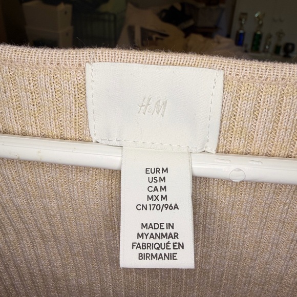 H&M Beige Ribbed Knit Top - Picture 4 of 4
